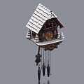 cuckoo clock clock wall clock wall clock 3d model