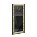 Decorative Wall Mirror With Fringed Frame Design For Home Interior Decoration