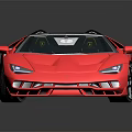 Red Convertible Sports Car With Sleek Exterior And Black Alloy Wheels