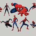 2D SPIDERMAN silhouette 3d model