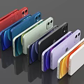 Various Colored Smartphones Displayed In Array With Camera Modules And Modern Design