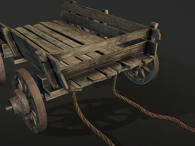 Industrial LOFT Trolley Old Trolley 3d model Industrial LOFT Trolley Old Trolley 3d model