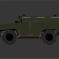 Military Green AMAROK Armored Vehicle With Off Road Tires And Roof Lights