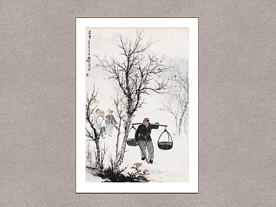 New Chinese Figure Painting Wei Zixi Morning Mist model