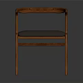 Modern Leisure Chair with Curved Wooden Frame and Gray Padded Seat