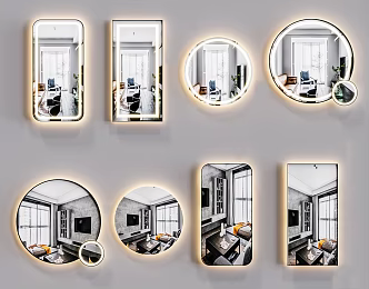 Modern Mirror 3d model