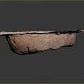 Handcrafted Rustic Ceramic Bowl with Textured Surface and Dome Shaped Center in Brown