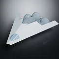 Modern Aircraft Space Plane Space Vehicle Science Fiction Plane 3d model