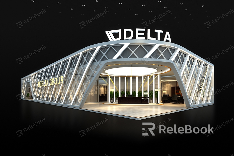 DELTA Furniture Building Materials Exhibition Array Exhibition Booth Model model