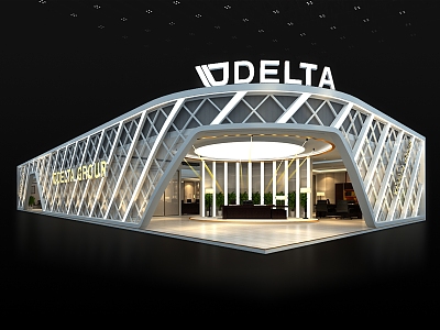 DELTA Furniture Building Materials Exhibition Array Exhibition Booth Model model