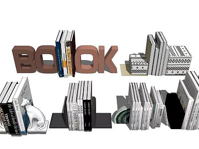 modern book book book 3d model