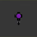 Tactical Weapon Sniper Scope With Adjustable Mount Base And Control Buttons