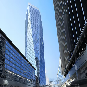 modern office building high-rise office building 3d model