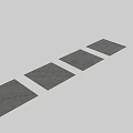 Modern Wall Mounted Shelf in Gray Tiled Interior With LED Light Strip And Spherical Decor