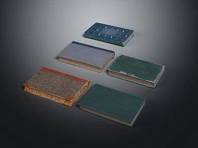 Colorful Household Storage Boxes With Various Textures For Home Organizing 3d model