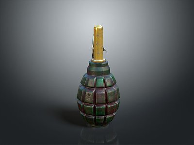 Grenade Gun Grenade Ammunition Military Grenade Smoke Bomb Science Fiction Grenade Throwing Weapon 3d model