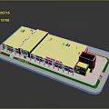 Modern Commercial Building Architecture With Connected Structures Green Landscape And Glass Facade