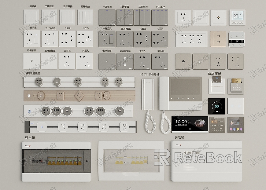 Switch Smart Panel Socket Visual Panel model