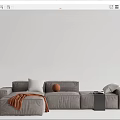 Modern Multiplayer Sofa 3d model