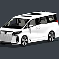 White Modern MPV With Sleek Exterior Design And Black Alloy Wheels