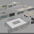 Modern Contemporary Entrance Gate Design With Unique Roof Structure And Metal Frame Elements
