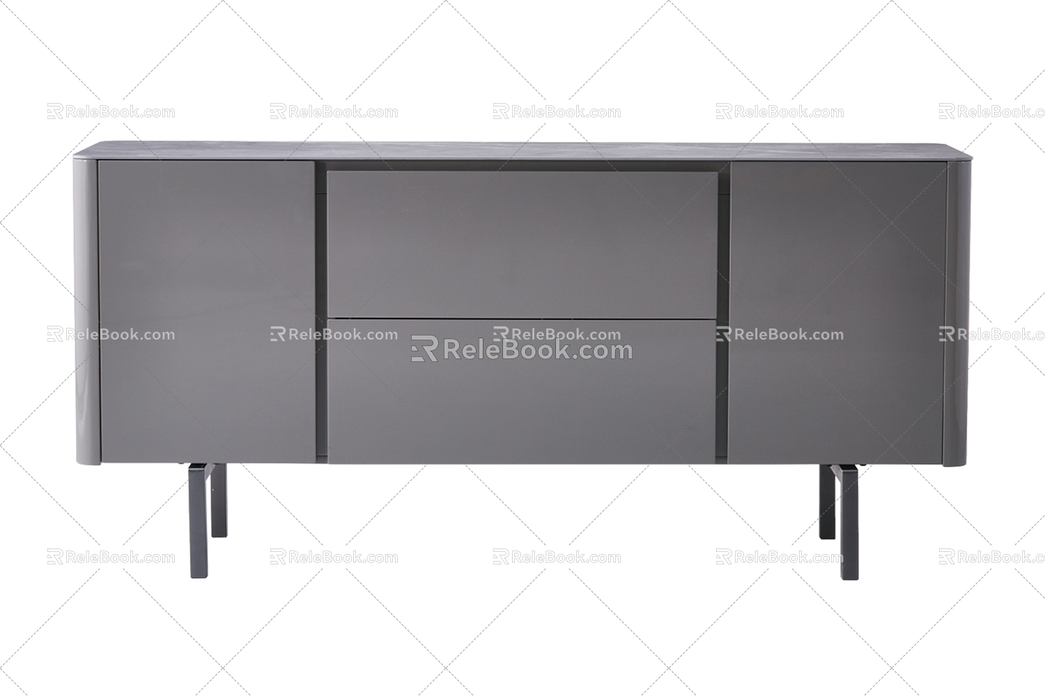 gray sideboard 3d model