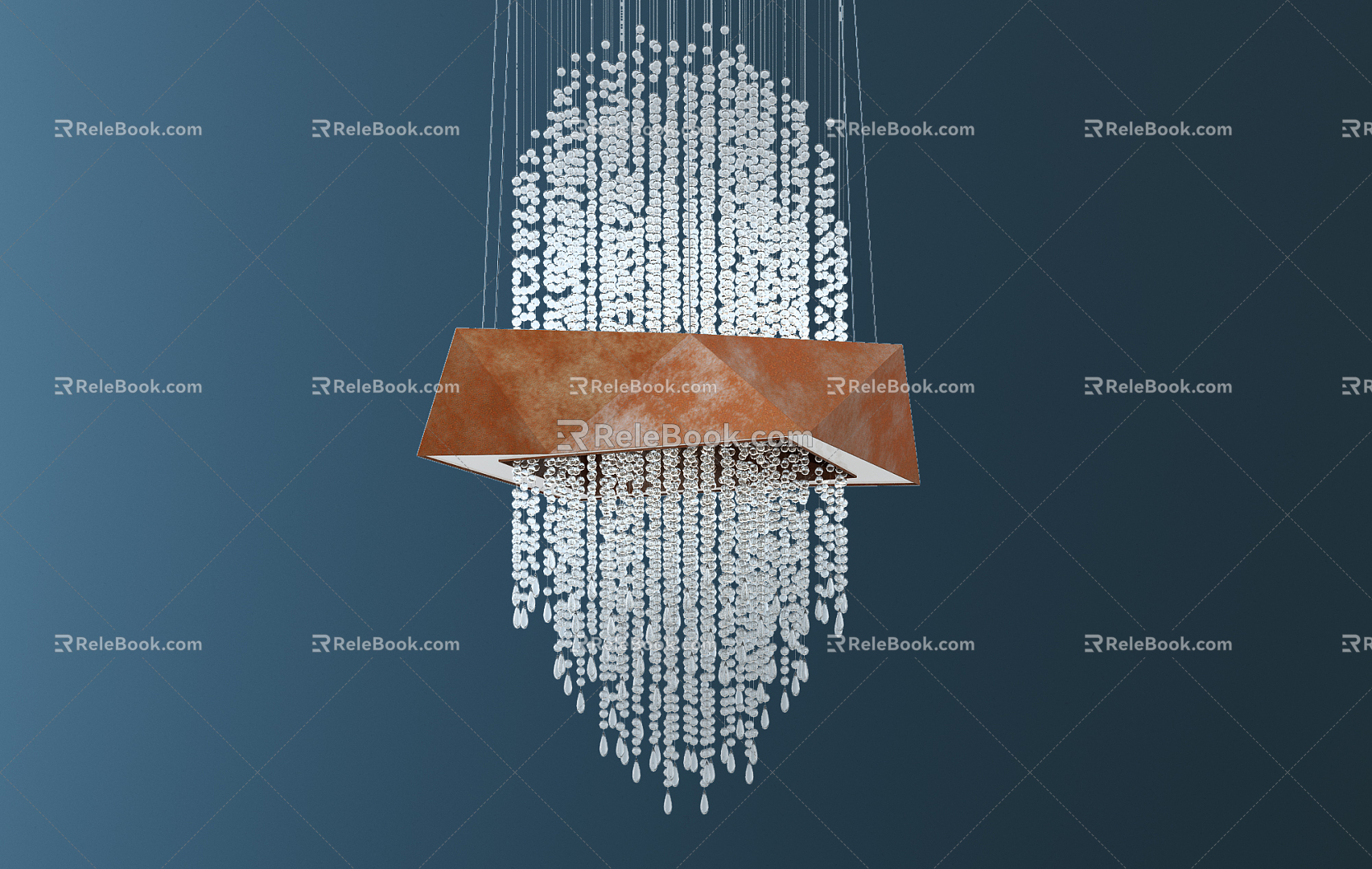 Crystal chandelier 3d model