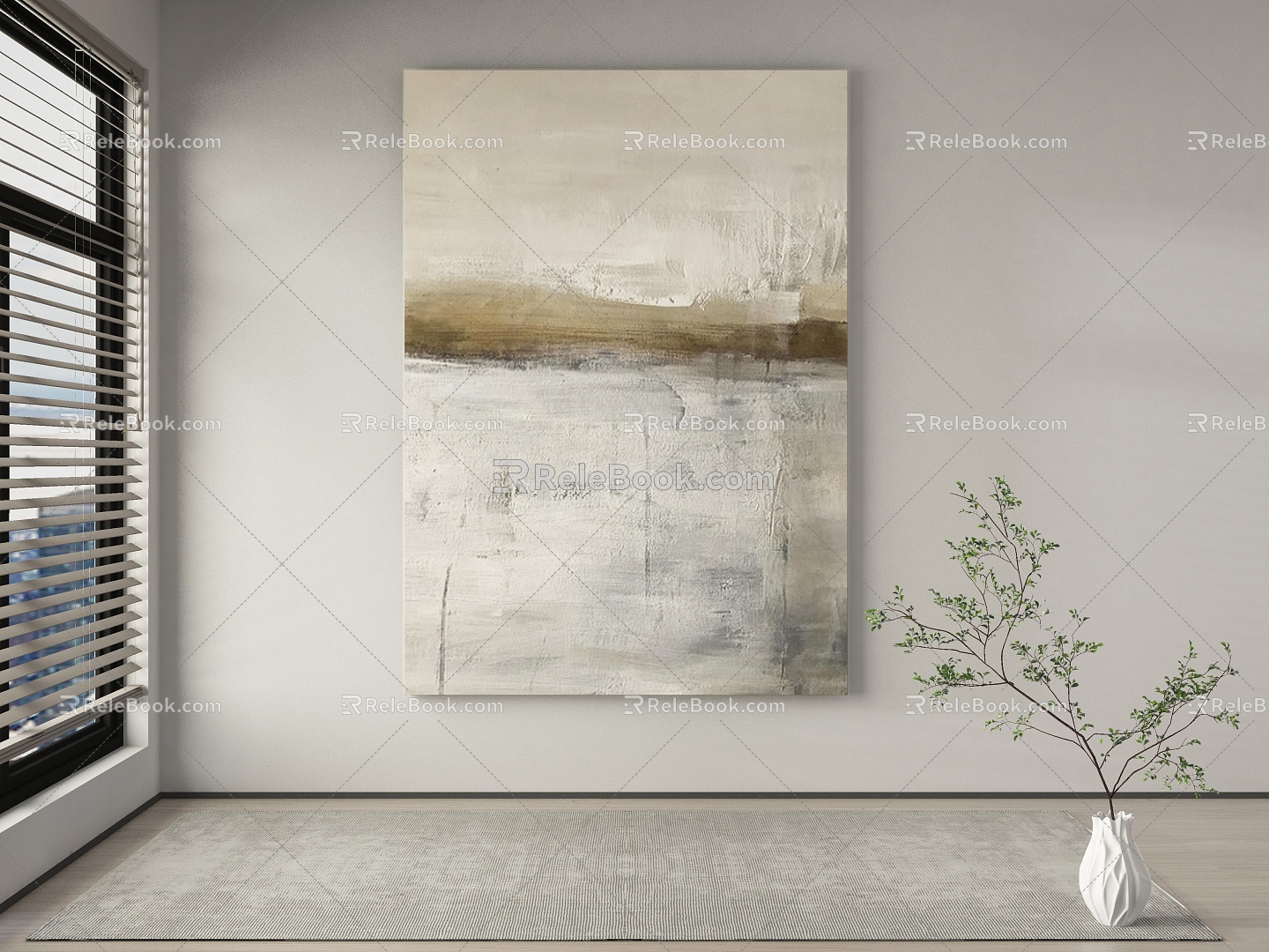 modern decorative painting 3d model