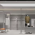 Elegant Sleek Contemporary Clothing Store With Well Arranged Apparel Display And Fashionable Mannequin Setups