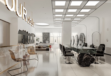 Modern Barber Shop 3d model