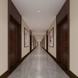 The Modern Corridor 3d model