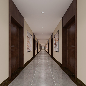 The Modern Corridor 3d model