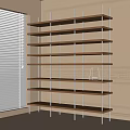 Bookshelf Storage Rack 3d model