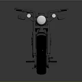 Classic Gray Motorcycle With Shiny Chrome Wheels Black Leather Seat And Sleek Design
