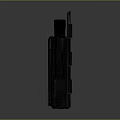 Two Black Weapon Magazines With Different Sizes And Textured Surface Design 3d model