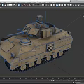 Infantry Fighting Vehicle Armored Vehicle Reconnaissance Vehicle Tank Armored Transport Vehicle Tracked Armored Vehicle Low Face Number Low Model Simple Model Game Video Level Super Realistic 3d model