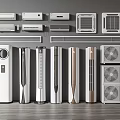 Various Types of Air Conditioners and Fans Including Wall Mounted Floor Standing and Window Units