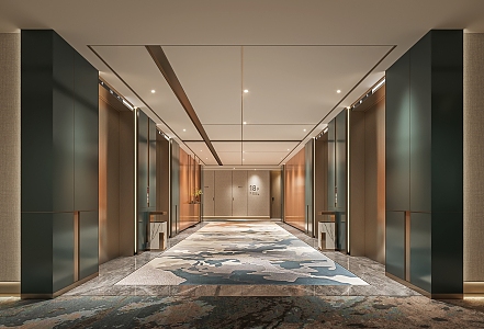 Hotel Elevator 3d model