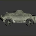 Armored Military Vehicle With Green Camouflage Tactical Design And Wheels