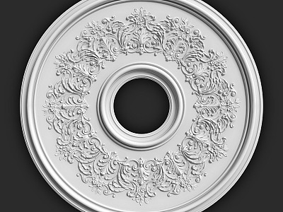 French PU Lamp Plate Round Ceiling Decorative European Imitation Gypsum Chandelier Base Parquet Lamp Pool Disc model