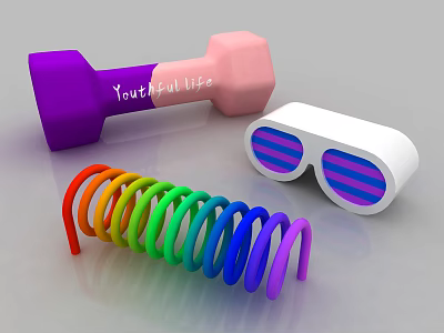 modern public chair shopping mall seat 3d model