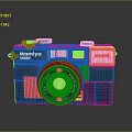 DSLR Camera Card Machine Digital Camera Digital Camera Photographic Equipment 3d model