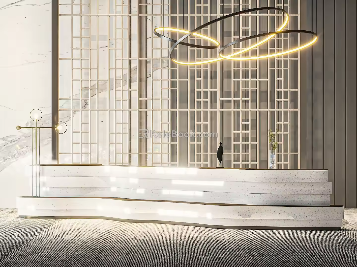 Front Desk 3d model