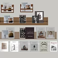 Modern Book Magazine Bookshelf 3d model