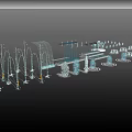 Various Decorative Fountain Designs With Different Architectural Structures And Water Features 3d model