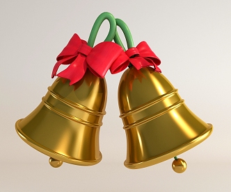 Modern bells Christmas bells 3d model