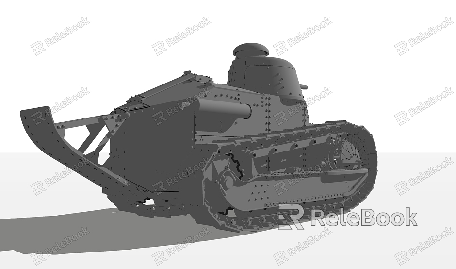 modern tank armored vehicle model