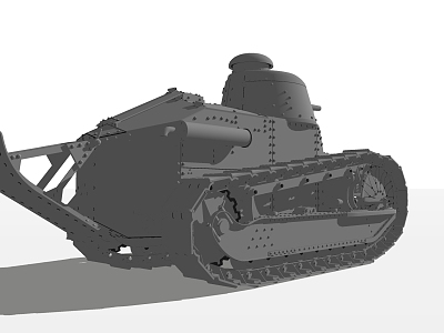 modern tank armored vehicle model