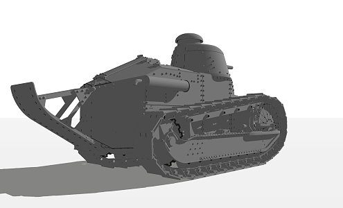 modern tank armored vehicle 3d model