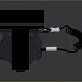 Portable Cylindrical Daily Use Tool With Leather Holster And Coiled Cord Design